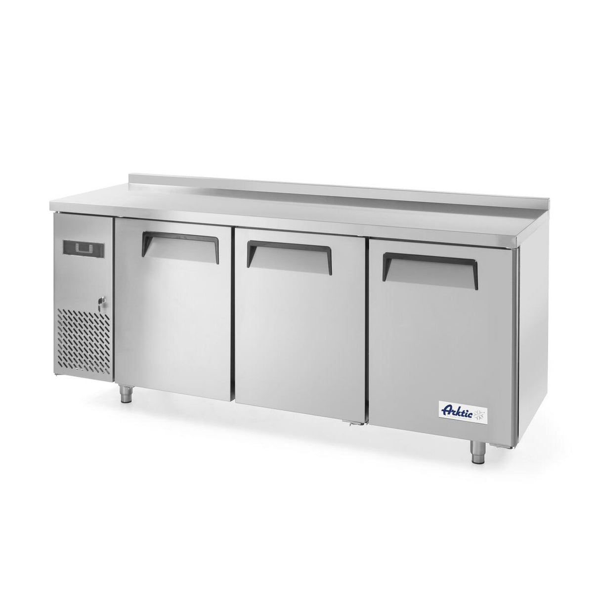 Frigider profesional ARKTIC by Hendi Kitchen Line cu 3 usi, 291 l, 1800x600x(H)800 mm otel inoxidabil  0/8°C ,270 W/230V,  3 rafturi, 2x 430x428 mm, 1x 490x428 mm incluse