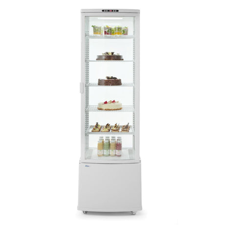 Vitrina frigorifica prezentare, alba,270lt, 556x526x(H)1913mm,230v 290w.