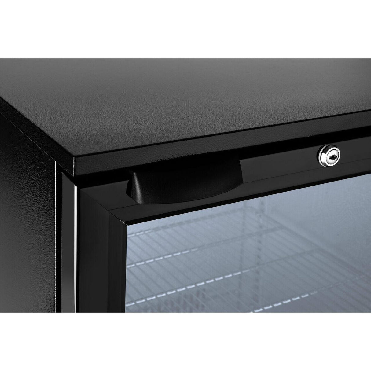 Vitrina frigorifica de prezentare interval temp. 2/10 C, 150 W, corp inox, ARKTIC by Hendi, 500x500x(H)900 mm 103 Litri, Clasa energetica D