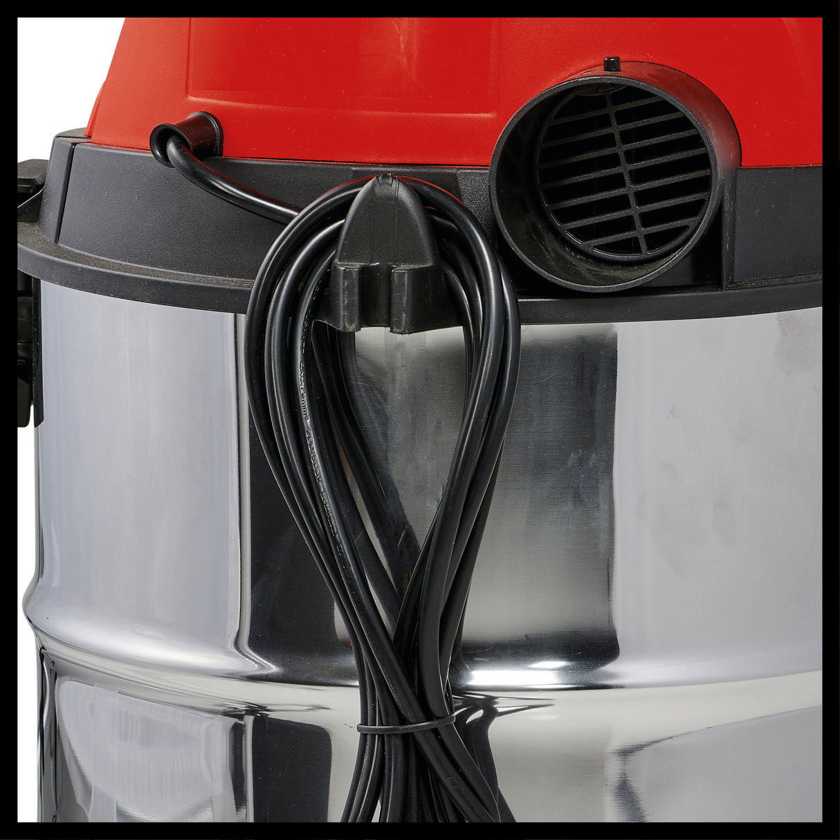 Einhell TC-VC 1930 S száraz/nedves porszívó (1500 W, 30 literes rozsdamentes acél tartály, lefújó csatlakozó, műanyag szívótömlővel, padló-/kiságytisztító fejjel, szűrőkkel)