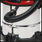 Einhell TC-VC 1812 S száraz/nedves porszívó (1250 lóerő, 36 mm-es tömlőrendszer, 12 literes rozsdamentes acél tartály, habszűrő, meghosszabbított fúvókák)