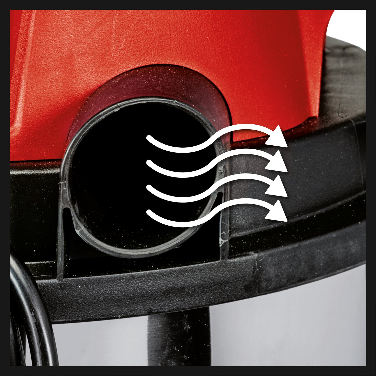 Aspirator umed/uscat Einhell TC-VC 1815 S, 1.250 W, recipient din otel inoxidabil de 15 litri, sistem de furtun de 36 mm, suport pentru accesorii, duza de aspirare cu insertie combinata