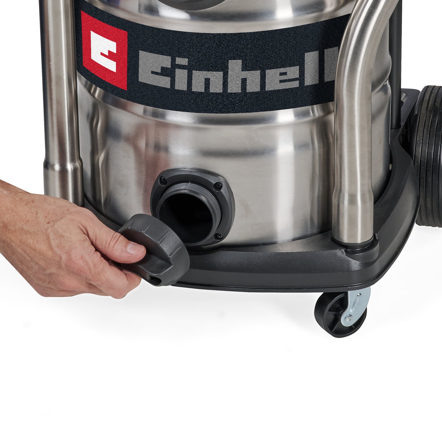 Aspirator umed/uscat pe acumulator Einhell TE-VC 36/30 Li S-Solo Power X-Change (36 V, 30 l, 150 mbar, ECO / BOOST, furtun de aspirare de 2,5 m, incl. selectie de filtre si duze, fara acumulator