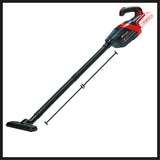 Aspirator de mana pe acumulator Einhell TE-HV 18/06 Li-Solo Power X-Change (18 V, putere de aspirare 72 mbar, incl. duza pentru spatii inguste, duza pentru tapiterie, duza pentru podea, recipient de praf de 0,6 l, fara acumulator