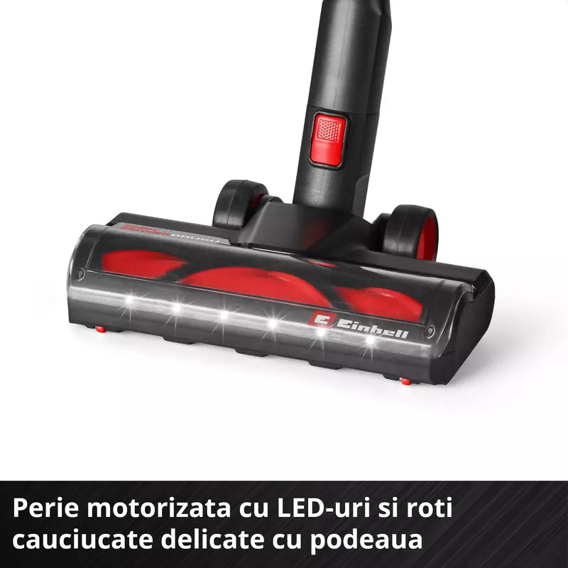 Aspirator vertical fara fir Einhell TE-SV 18/270 Li BL-Solo PXC,18 V, Brushless, 270 mbar, fara sac, 3 moduri de putere, sistem de filtrare in 3 etape, incl. accesorii, fara baterie - imagine 12