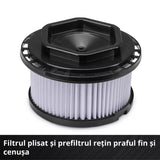 Aspirator pentru cenusa Einhell TC-AV 1830 D, 800 W, putere de aspirare 170 mbar, recipient colectare 18 l, sistem de filtrare, pre-filtru pentru praf fin, functie de suflare, furtun 1 m, cablu 2 m - imagine 8