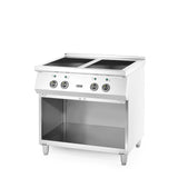 Masina de gatit cu inductie, 4 arzatoare, spatiu depozitare,17000 W,Hendi, 800x700x(H)870mm