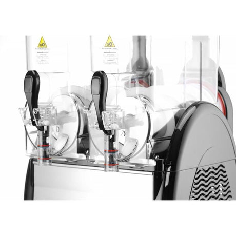 Aparat granita profesional 2 x 12 L cu 2 robineti, 740 W, Hendi 470x520x(H)810 mm