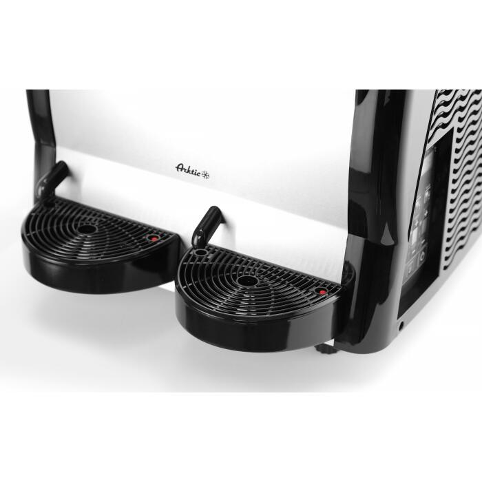 Aparat granita profesional 2 x 12 L cu 2 robineti, 740 W, Hendi 470x520x(H)810 mm