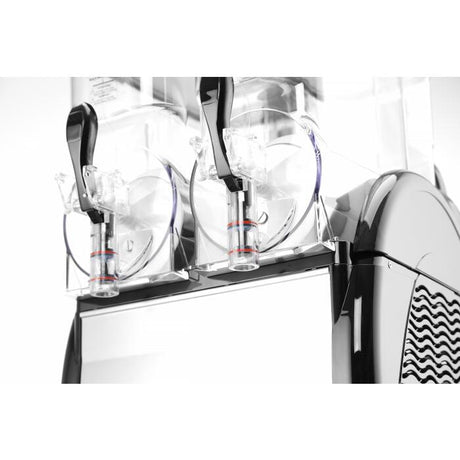 Aparat granita profesional 2 x 12 L cu 2 robineti, 740 W, Hendi 470x520x(H)810 mm