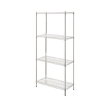 Raft metalic pentru depozitare cu 4 rafturi reglabile, sustine 125 kg/polita, Inox, 910x455x(H)1830 mm, Hendi
