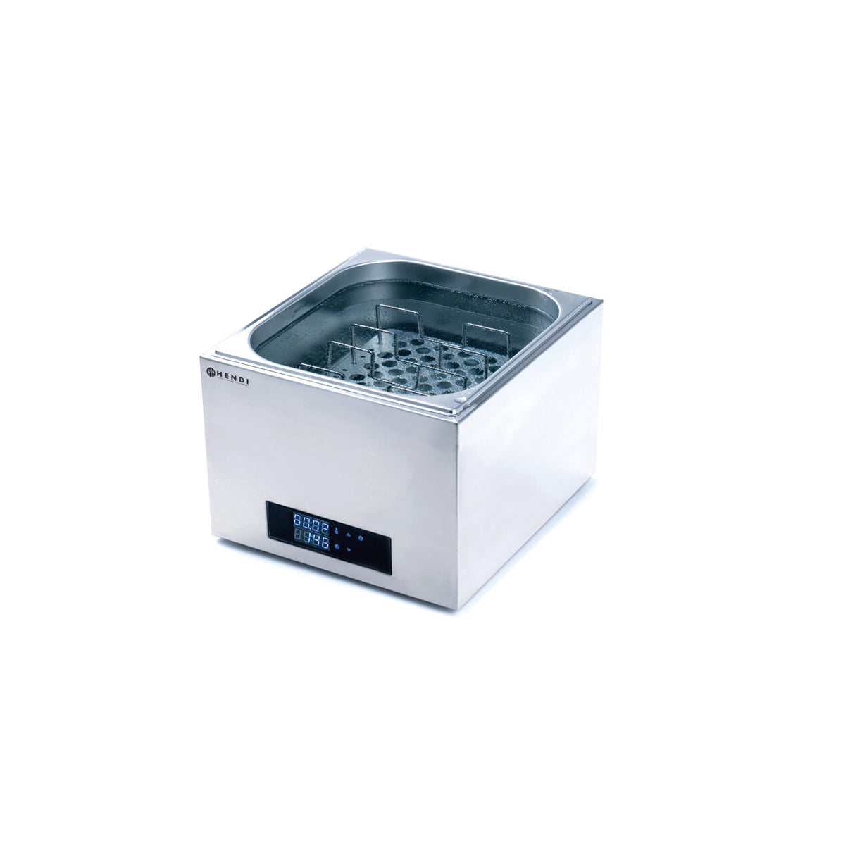 Aparat de gatit Sous-Vide GN 2/3 Hendi, 400 W, Termostat 35?-90?C, Capac sigilat ermetic, Argintiu