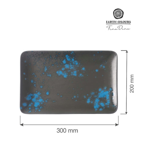 Platou dreptunghiular Flora 300x200 mm