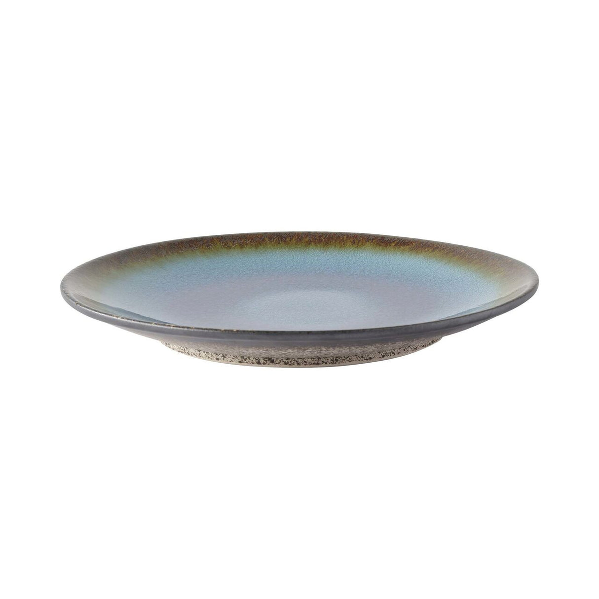 Farfurie Fine Dine, colectia Lazur, diametru 254 mm, portelan decorat manual