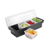 Cutie ingrediente cu 4 compartimente, Bar , 480x150x(H)100mm