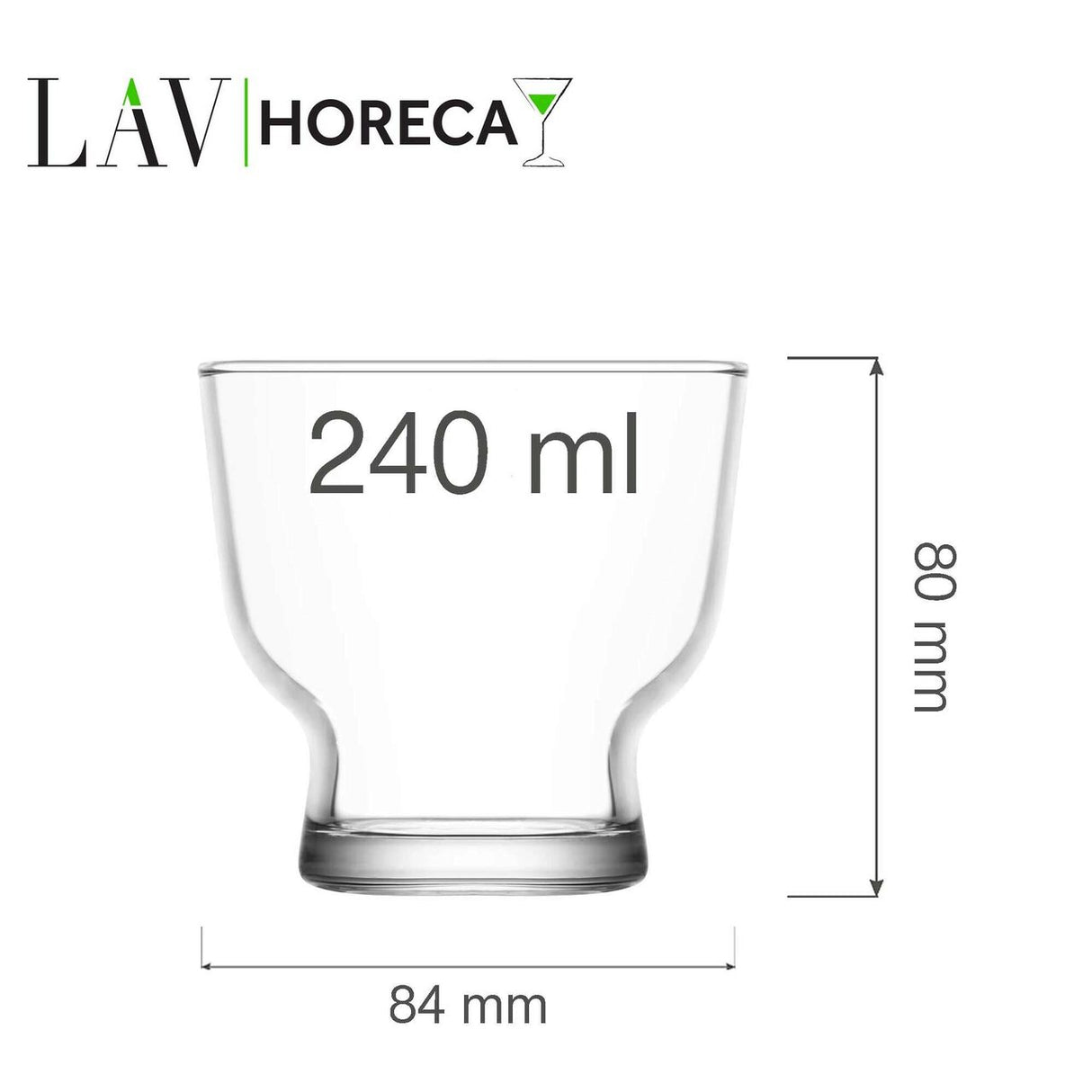 Pahar Palermo 240 ml, LAV