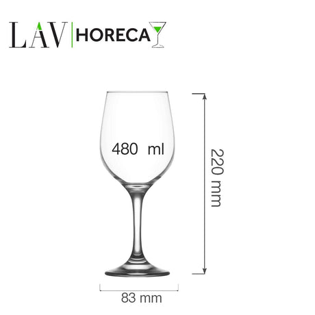 Pahar de vin Valencia 480 ml, LAV