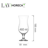 Pahar cocktail Hurricane Miami, 460 ml, LAV