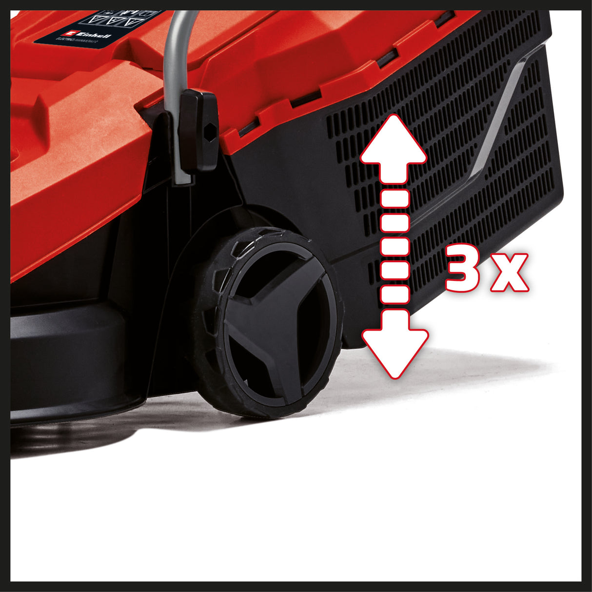 Masina de tuns iarba/gazon electrica Einhell GC-EM 1000/32 (1000W, latime de taiere de 32 cm, pana la 300 m², cos de colectare a ierbii de 30 l, inaltime de taiere de 30–70 mm, sina de ghidare pliabila