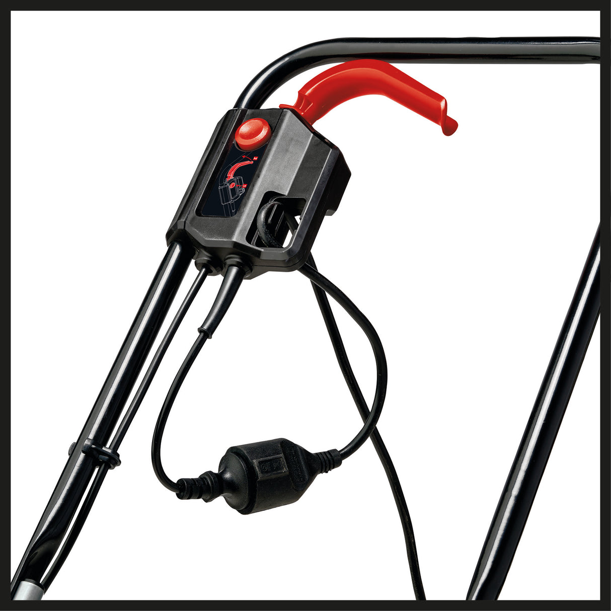 Masina de tuns iarba/gazon electrica Einhell GC-EM 1000/32 (1000W, latime de taiere de 32 cm, pana la 300 m², cos de colectare a ierbii de 30 l, inaltime de taiere de 30–70 mm, sina de ghidare pliabila