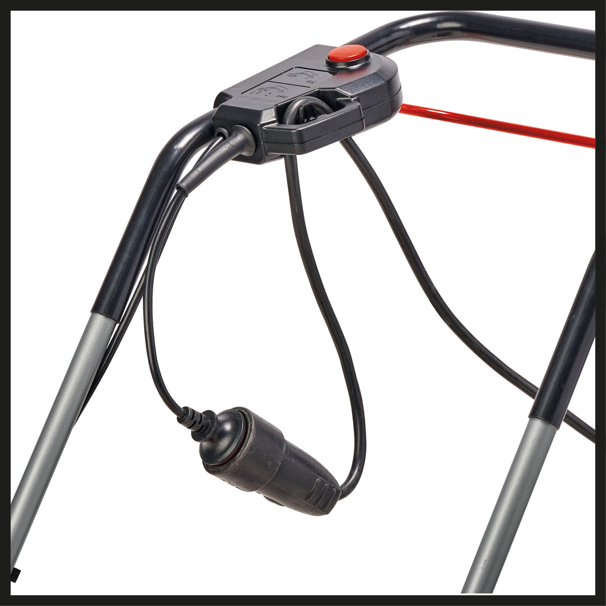 Masina de tuns iarba/gazon electrica Einhell GC-EM 1600/37 (1600W, latime de taiere de 37 cm, pana la 700 m², cos de colectare de 38 l, reglare centrala a inaltimii de taiere cu inaltime de taiere de 20-60 mm