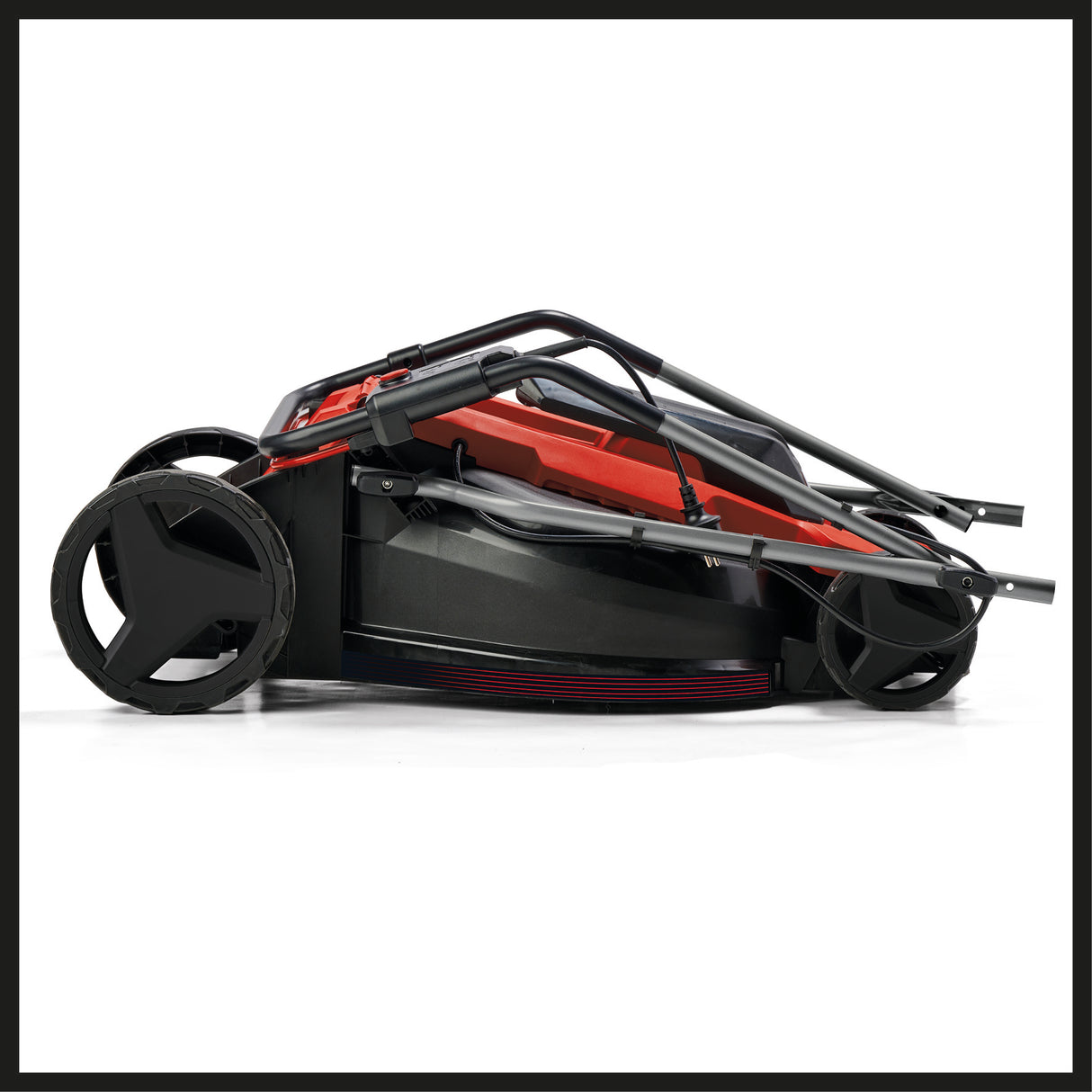 Masina de tuns iarba/gazon electrica Einhell GC-EM 1800/43 (1800W, latime de taiere de 43 cm, pana la 800 m², cos de colectare de 50 l, reglare centrala a inaltimii de taiere cu inaltime de taiere de 20–65 mm