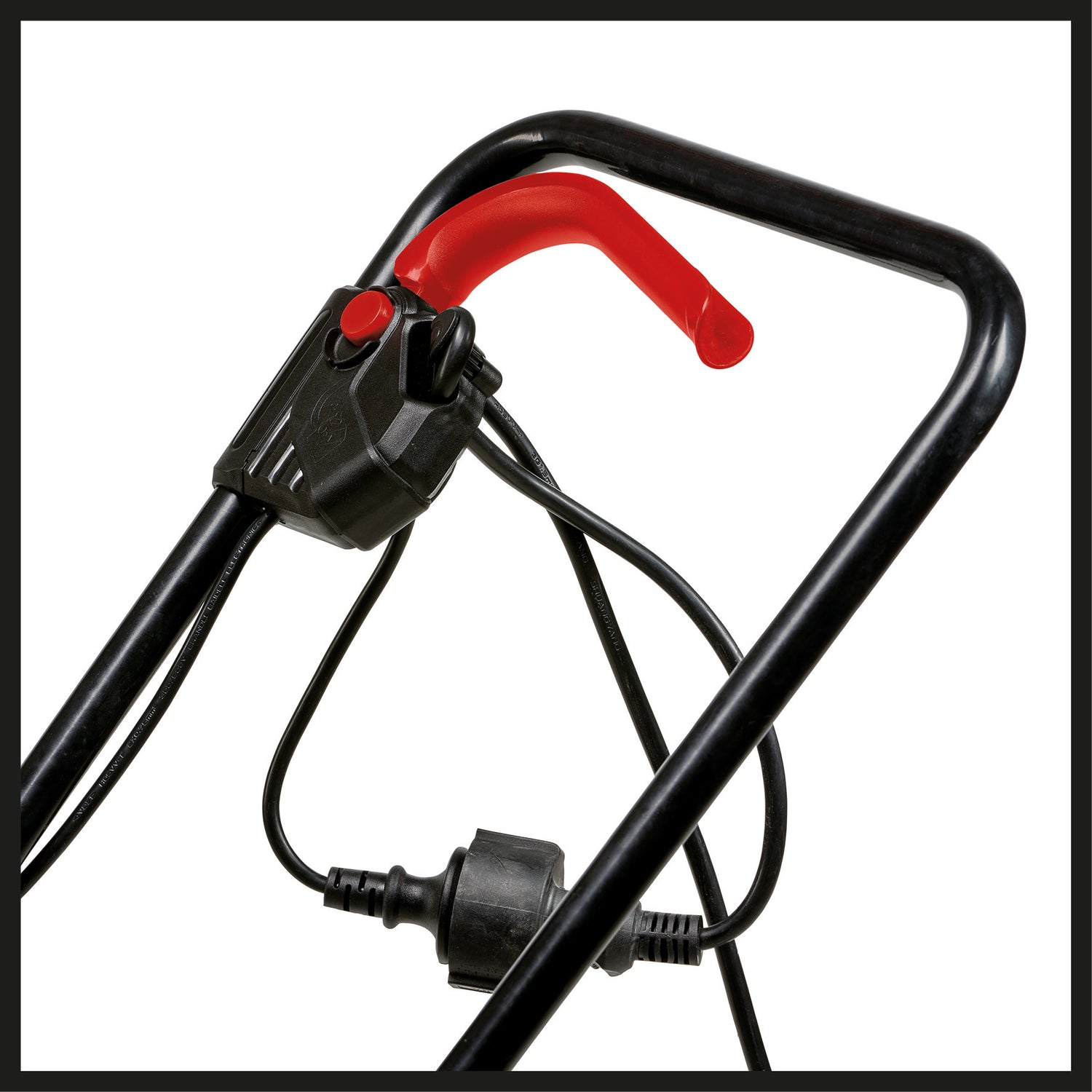 Einhell GC-EM 1232 elektromos fűnyíró (1200 W, legfeljebb 300 m²-es gyepfelülethez ajánlott, 3 fokozatú, egykerekes vágási magasságállítás, összecsukható vezetősín, 30 literes fűgyűjtő doboz)