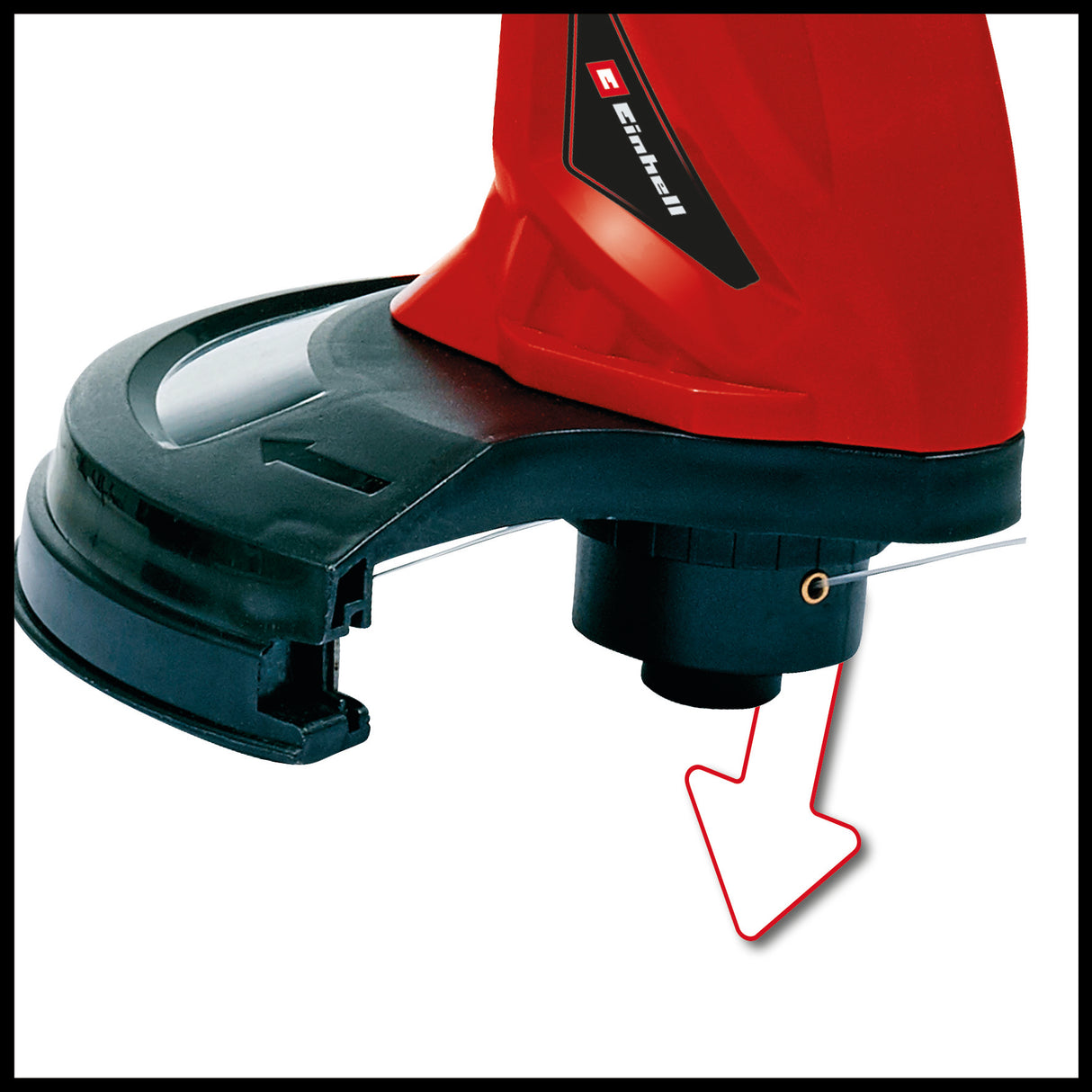 Trimmer electric de tuns iarba/gazon Einhell GC-ET 2522 (250 W, operare cu doua maini, maner suplimentar, taiere cu fir dublu si alimentare automata cu fir