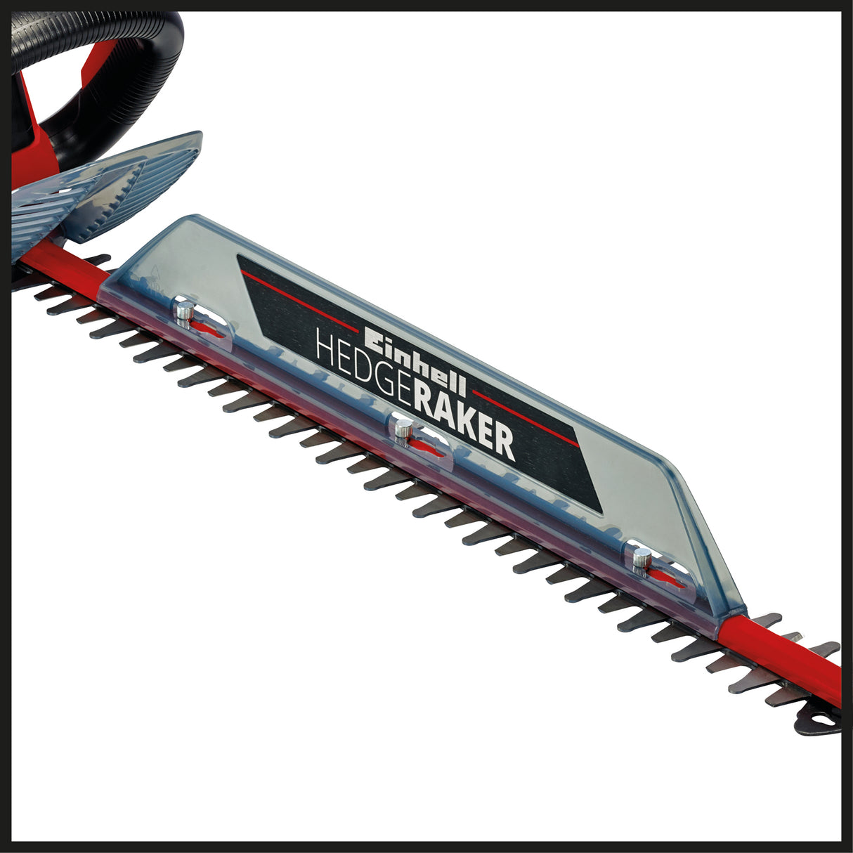 Masina de tuns gard viu electrica Einhell GC-EH 6055/1, 600 W, 2.800 taieri/min., colector de iarba taiata, dispozitiv de descarcare a tensionarii cablului, maner auxiliar, prindere moale, intrerupator de siguranta cu doua maini