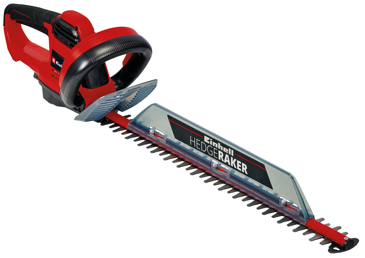 Masina de tuns gard viu electrica Einhell GC-EH 6055/1, 600 W, 2.800 taieri/min., colector de iarba taiata, dispozitiv de descarcare a tensionarii cablului, maner auxiliar, prindere moale, intrerupator de siguranta cu doua maini