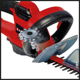 Masina de tuns gard viu electrica Einhell GC-EH 6055/1, 600 W, 2.800 taieri/min., colector de iarba taiata, dispozitiv de descarcare a tensionarii cablului, maner auxiliar, prindere moale, intrerupator de siguranta cu doua maini