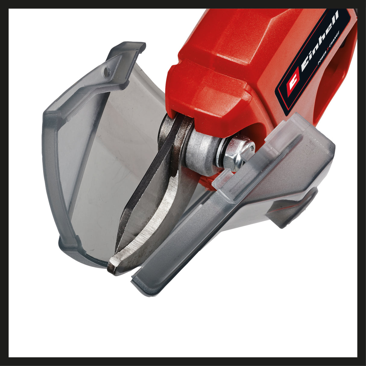 Foarfece electrica de gradina  pentru crengi Einhell GE-LS 18 Li-Solo Power X-Change (18 V, Li-ion, grosimea crengii de pana la 28 mm, lame bypass, intrerupator de siguranta, maner moale, fara acumulator sau incarcator