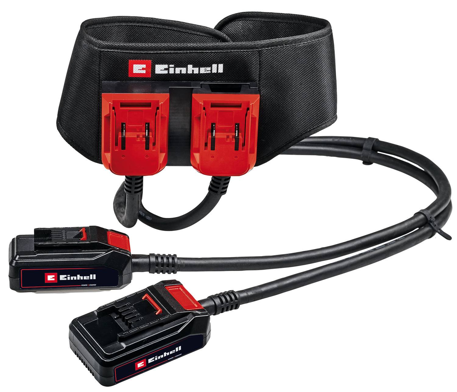 Eredeti Einhell GE-PB 36/18 Li Power X-Change akkumulátortartó/szíj (PXC akkumulátorok közvetlen testen való hordozásához, 18 V-os és 36 V-os tápegységhez, állítható szíjhossz 150 cm-ig)