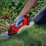 Foarfeca de iarba si gard viu pe acumulator Einhell GE-CG 18/100 Li-Solo Power X-Change, Li-Ion, 18 V, latime de taiere a lamei pentru iarba 100 mm, latime de taiere a lamei pentru arbusti 200 mm, fara baterie si incarcator