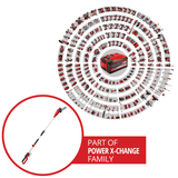 Fierastrau electric telescopic pentru crengi cu acumulator Einhell GC-LC 18/20 Li T-Solo Power X-Change (Li-ion, 18 V, sina de ghidare de 20 cm, cap motor inclinat la 30°, tija extensibila, transmisie metalica, fara acumulator sau incarcator