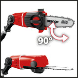Atasament original Einhell pentru trimmer de gard viu (accesoriu potrivit pentru trimmere de gard viu telescopice fara cablu GE-HH 18/45 Li T, lungime de taiere 17 cm, lubrifiere automata a lantului)