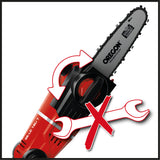 Atasament original Einhell pentru trimmer de gard viu (accesoriu potrivit pentru trimmere de gard viu telescopice fara cablu GE-HH 18/45 Li T, lungime de taiere 17 cm, lubrifiere automata a lantului)