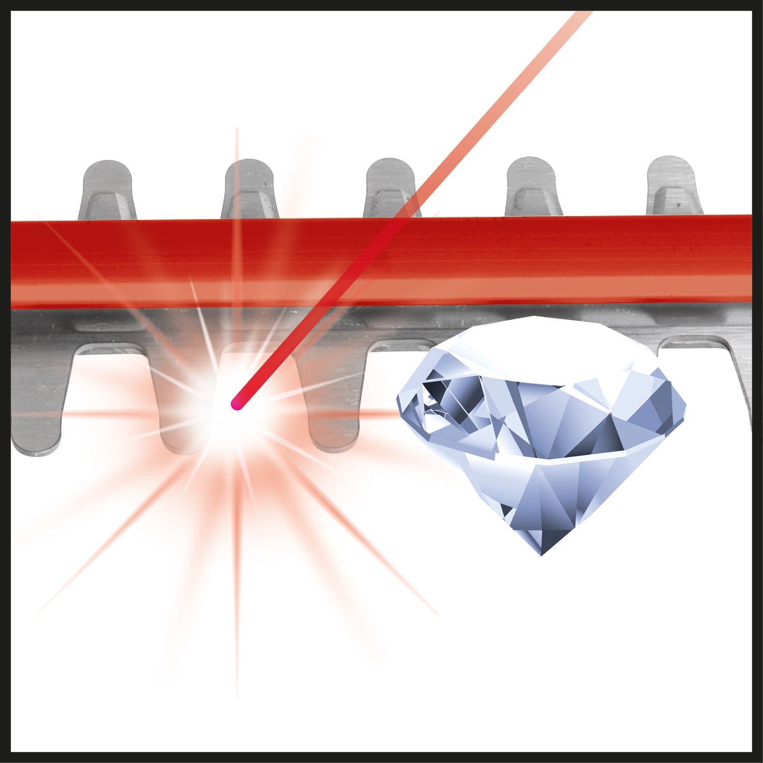 Masina de tuns gard viu pe acumulator Einhell GC-CH 18/50 Li Solo Power X-Change (Li-ion, cutie de viteze metalica, capac de lama din aluminiu, incl. tolba fara acumulator sau incarcator