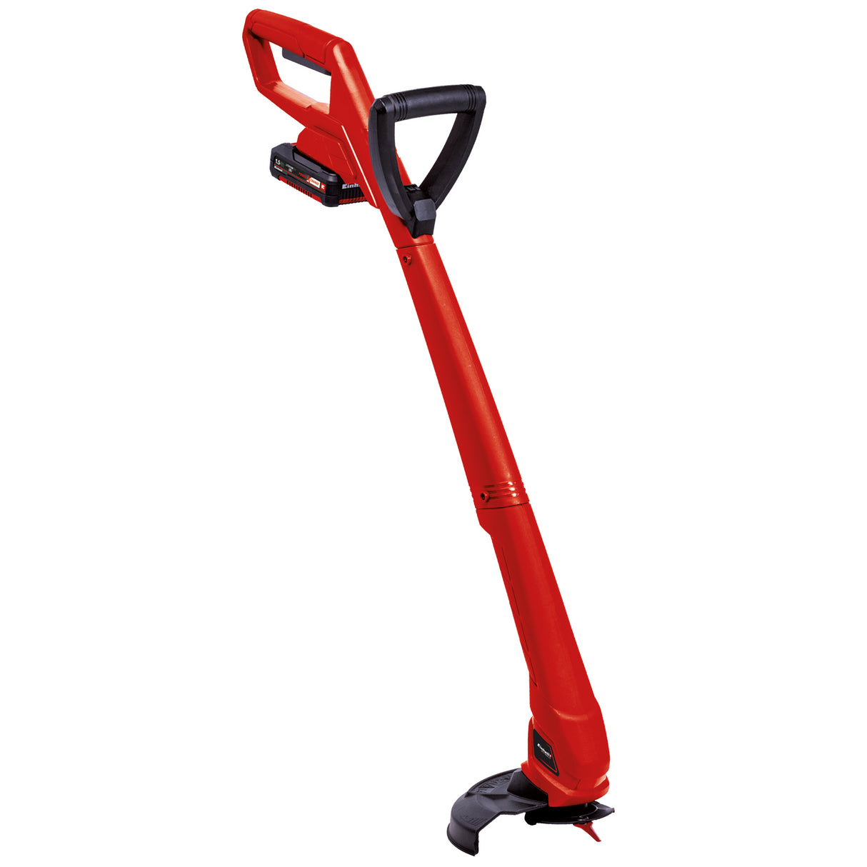 Trimmer de tuns iarba/gazon pe acumulator Einhell GC-CT 18/24 Li P Power X-Change (litiu-ion, 18 V, 8500 rpm, 24 cm, maner suplimentar, carcasa din plastic rezistenta la impact, incl. 20 de lame din plastic, incl. acumulator de 1,5 Ah si incarcator