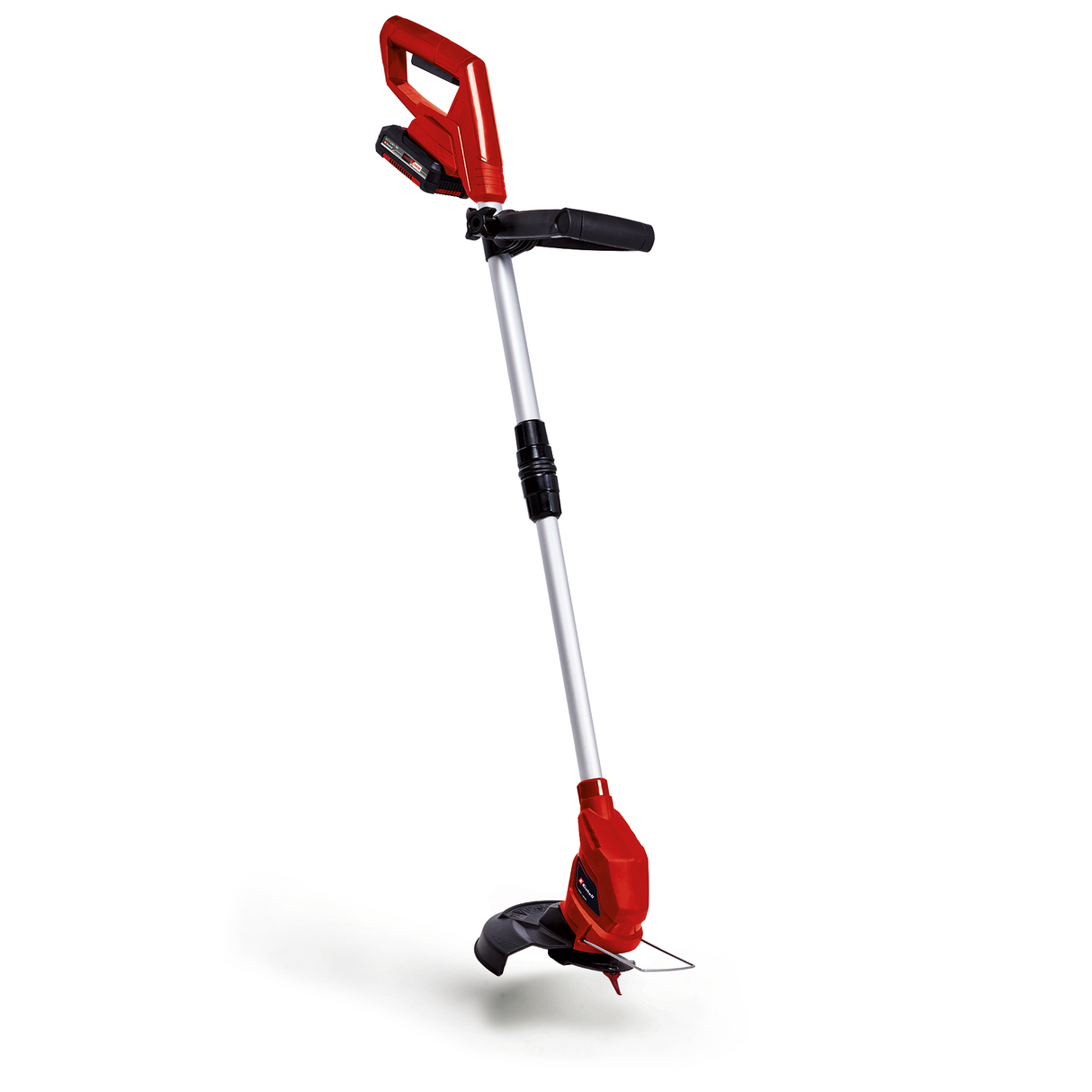 Masina de tuns iarba pe acumulator Einhell GC-CT 18/24 Li Power X-Change (18 V, protectie pentru flori, maner telescopic lung reglabil infinit, 20 de lame din plastic, acumulator de 2,0 Ah si incarcator