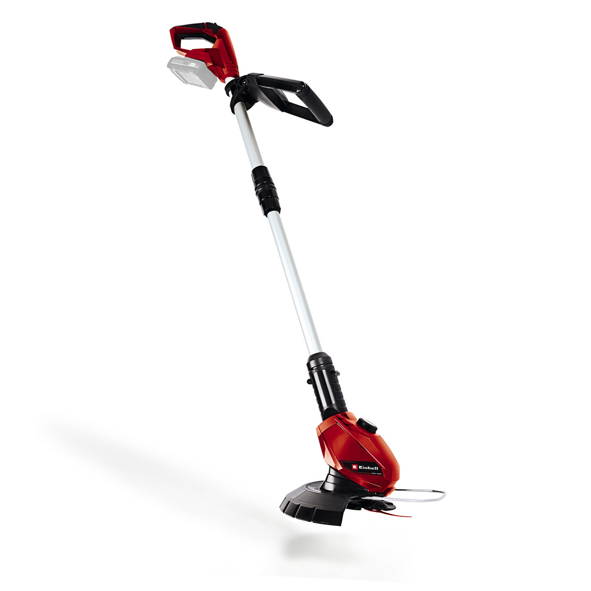 Trimmer de tuns iarba/gazon pe acumulator Einhell Power X-Change GE-CT 18 Li Solo (Li-Ion, 18V, 8500 rpm, cap motor rotativ si inclinabil, Flowerguard, fara acumulator si incarcator