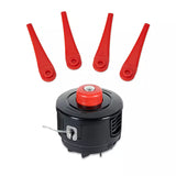 Trimmer pe acumulator Einhell GE-CT 18/25-1 Li-Solo Power X-Change, 18 V, latime taiere 25 cm, cap motor rotativ si inclinabil, inclusiv 20 lame plastic de rezerva, 1 bobina fir trimmer, fara baterie - imagine 2