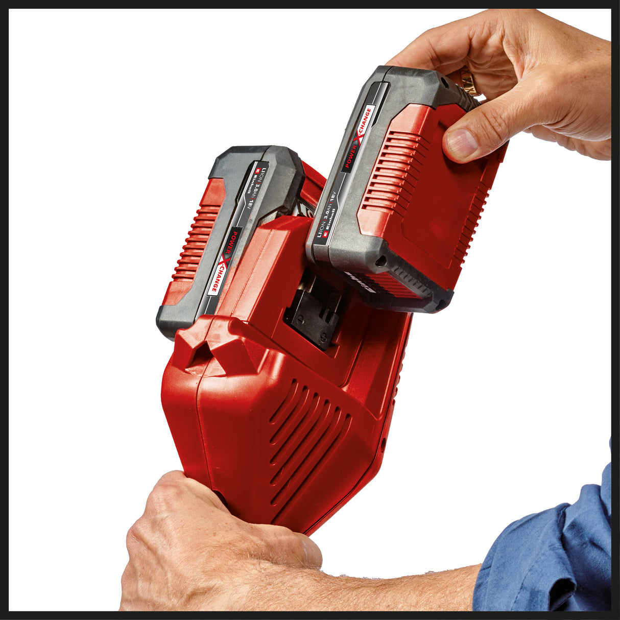 Trimmer de tuns iarba/gazon cu acumulator Einhell GE-CT 36/30 Li E - Solo Power X-Change (litiu-ion, 2x18 V, 9.000 rpm, control electronic al vitezei, rola automata pentru sarma, Flowerguard, fara acumulator si incarcator