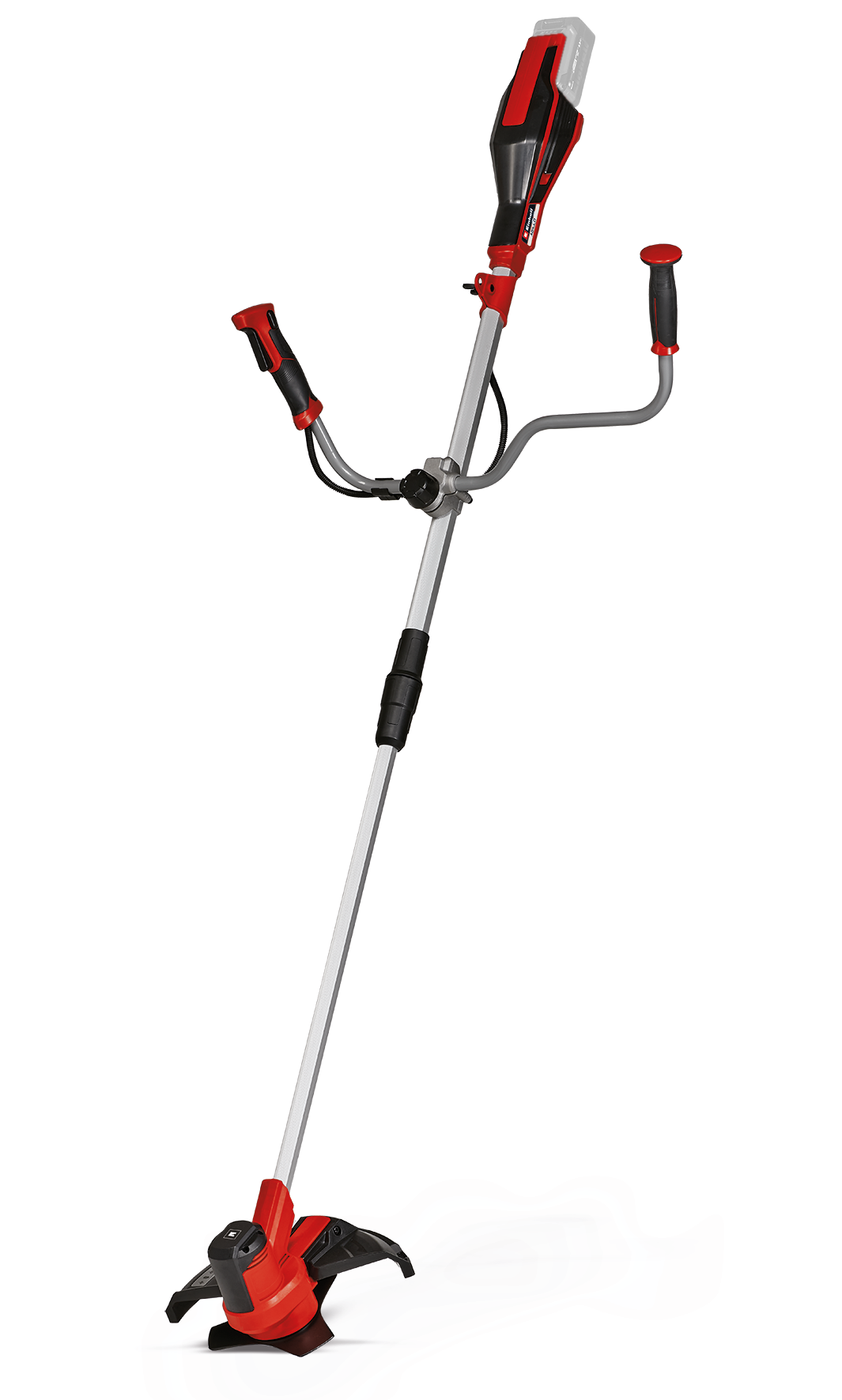 Trimmer de tuns gazon/iarba pe acumulator Einhell AGILLO 18/200 Power X-Change (litiu-ion, 18V, 7.500 rpm, filet cu avans automat/lama cu 3 dinti, motor frontal, maner de bicicleta, fara acumulator sau incarcator
