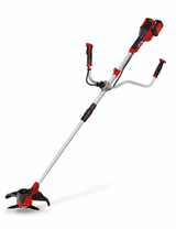 Trimmer de tuns gazon/iarba pe acumulator Einhell AGILLO 36/255 BL Kit Power X-Change (36 V, motor fara perii, filet cu alimentare automata, lama cu 3 dinti, maner de bicicleta, incl. 2x baterii de 3,0 Ah si incarcator