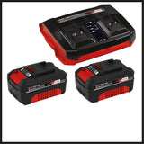 Trimmer de tuns gazon/iarba pe acumulator Einhell AGILLO 36/255 BL Kit Power X-Change (36 V, motor fara perii, filet cu alimentare automata, lama cu 3 dinti, maner de bicicleta, incl. 2x baterii de 3,0 Ah si incarcator