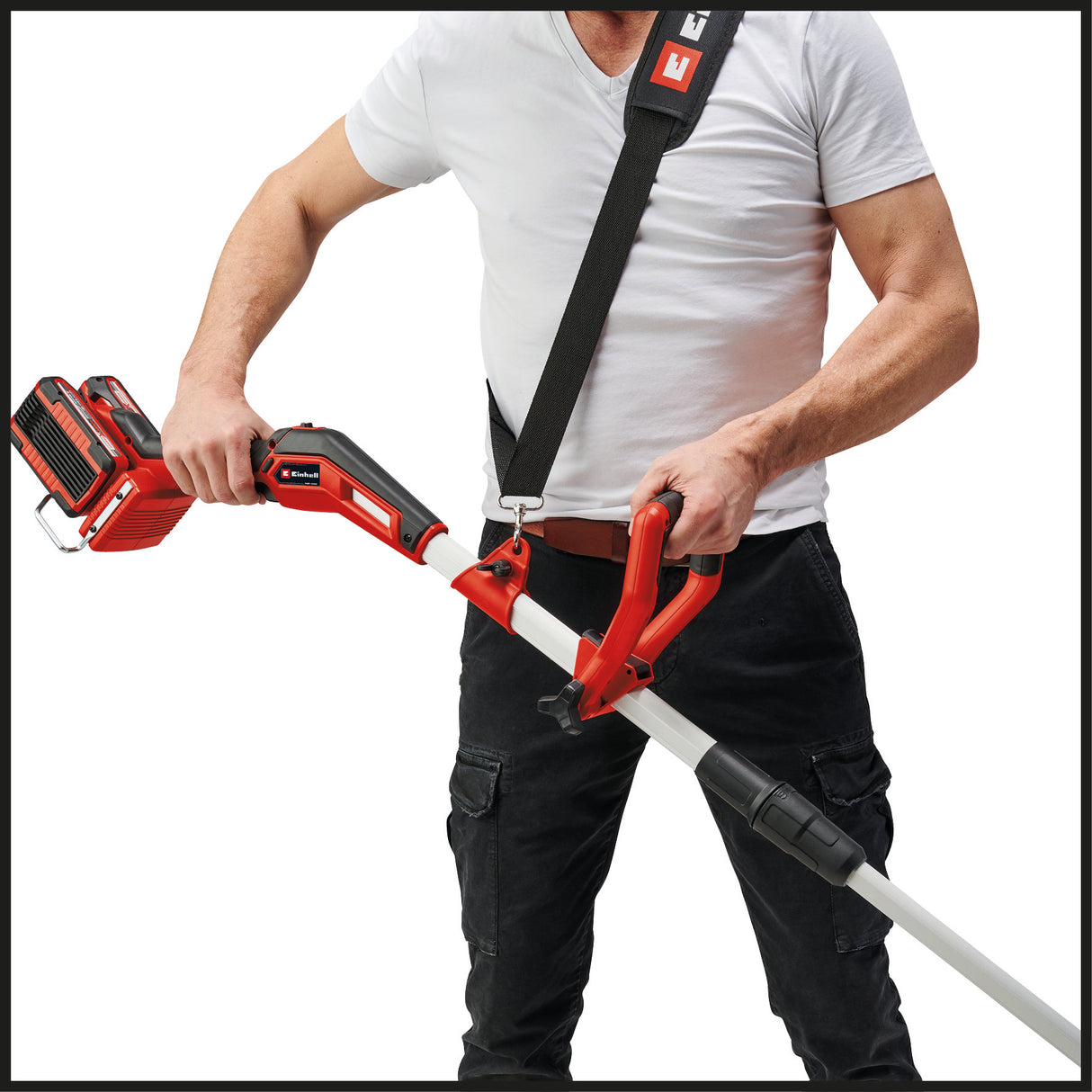 Trimmer de gazon cu acumulator Einhell Professional GP-CT 36/35 Li BL-Solo Power X-Change (36 V, bobina cu fir si mecanism automat de avans, motor fara perii, Flowerguard, fara acumulator)