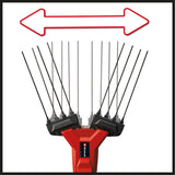 Masina de scuturat de masline/recoltat fructe pe acumulator Einhell GE-FS 18/53 Li-Solo Power X-Change (18 V, latime de lucru 53 cm, lungime totala 310 cm, telescopic, cutite interschimbabile, fara acumulator