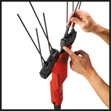Masina de scuturat de masline/recoltat fructe pe acumulator Einhell GE-FS 18/53 Li-Solo Power X-Change (18 V, latime de lucru 53 cm, lungime totala 310 cm, telescopic, cutite interschimbabile, fara acumulator