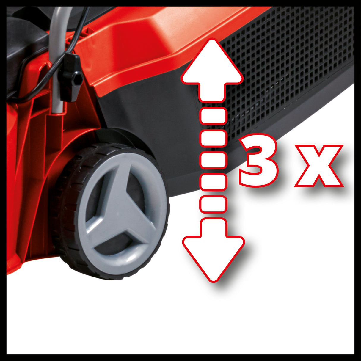 Einhell City GE-CM 18/30 Li-Solo Power X-Change akkus fűnyíró, 18 V, vágási szélesség 30 cm, akár 150 m², szénkefe nélküli, 25 literes fűgyűjtő, vágási magasság 30-70 mm, akkumulátor nélkül